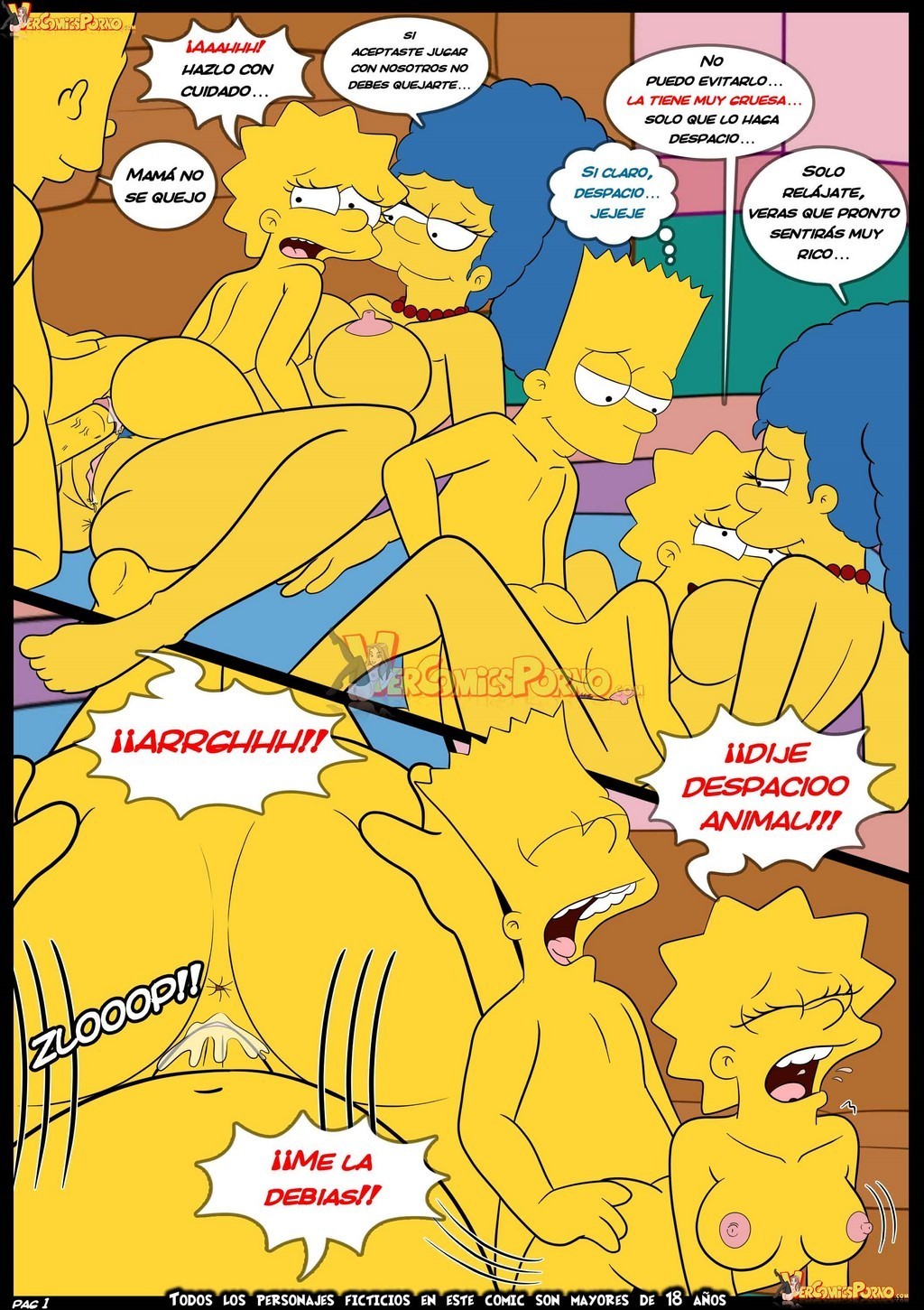 Comic hentay de los simpson
