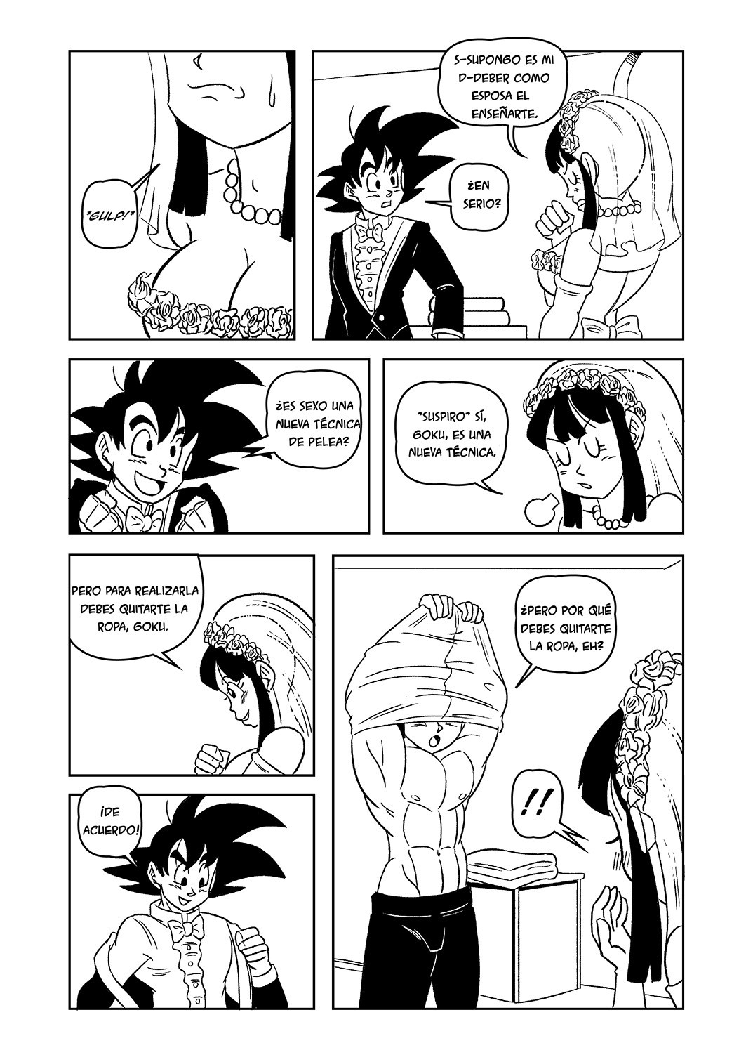 Goku and chi chi wedding night