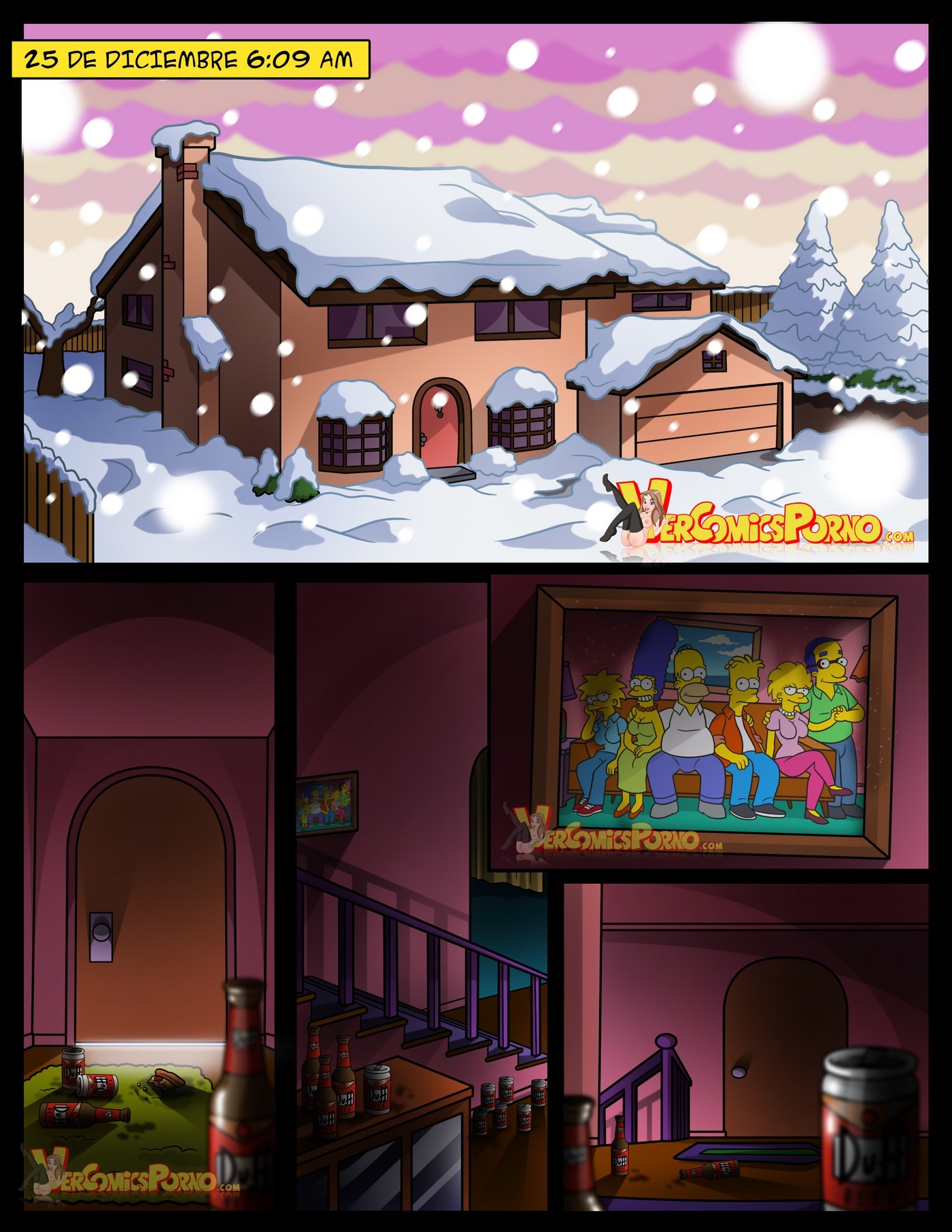 Blanca y Lechosa Navidad Simpsons 02