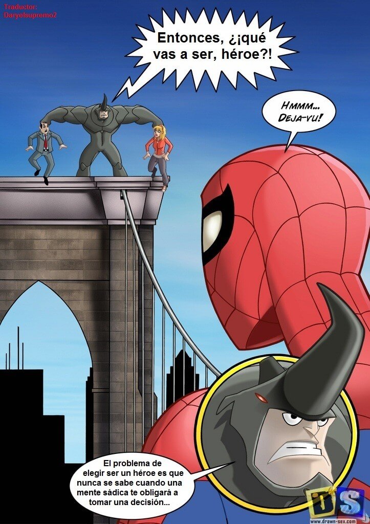 Spiderman Cartoon porno photosgarçons attrapé ayant sexe gay