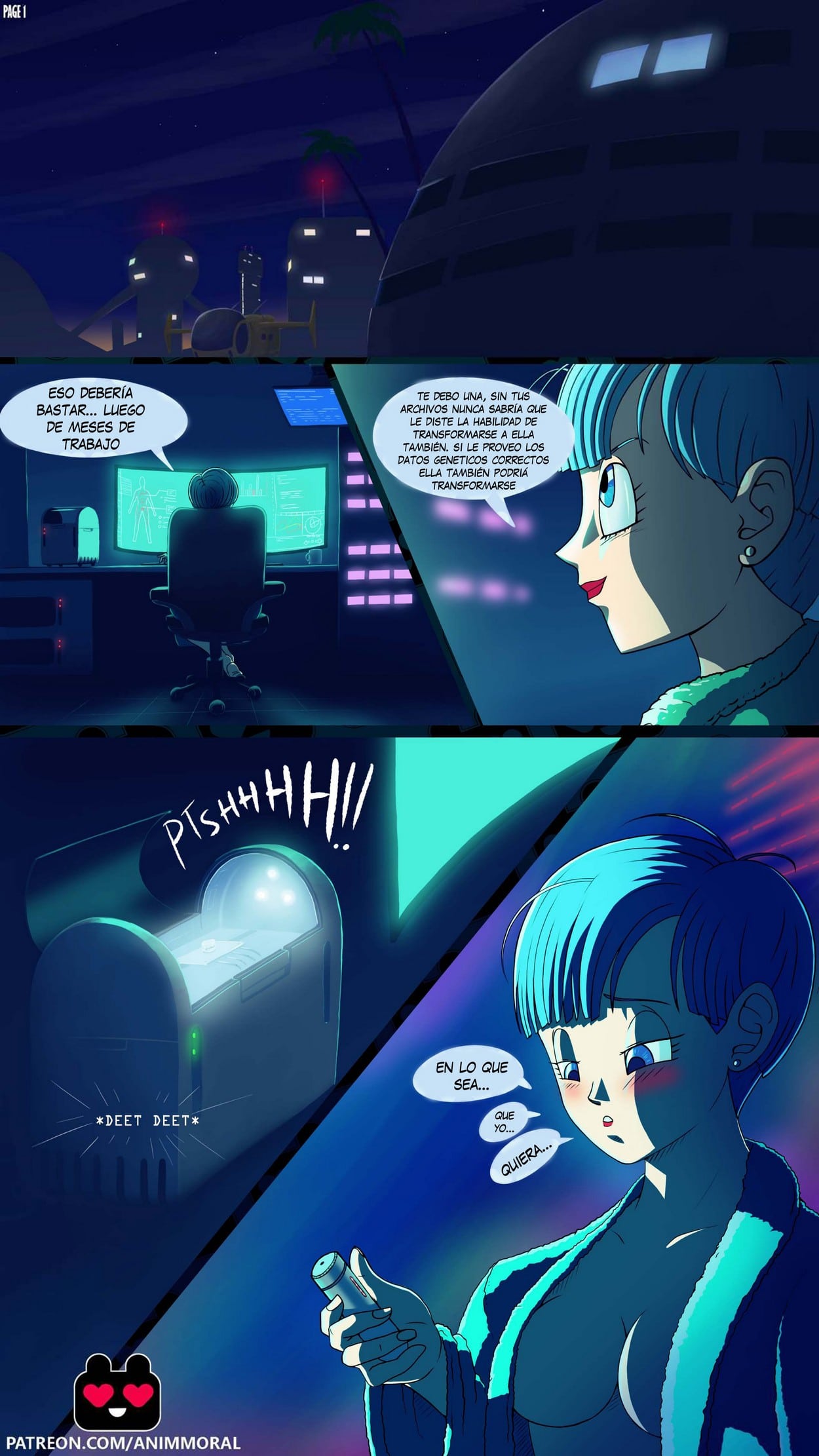 Bulma y androide 18 comic porno