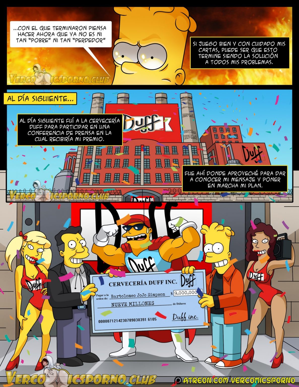 No Hay Sexo Sin Ex Milky Bunny Los Simpson COMIX