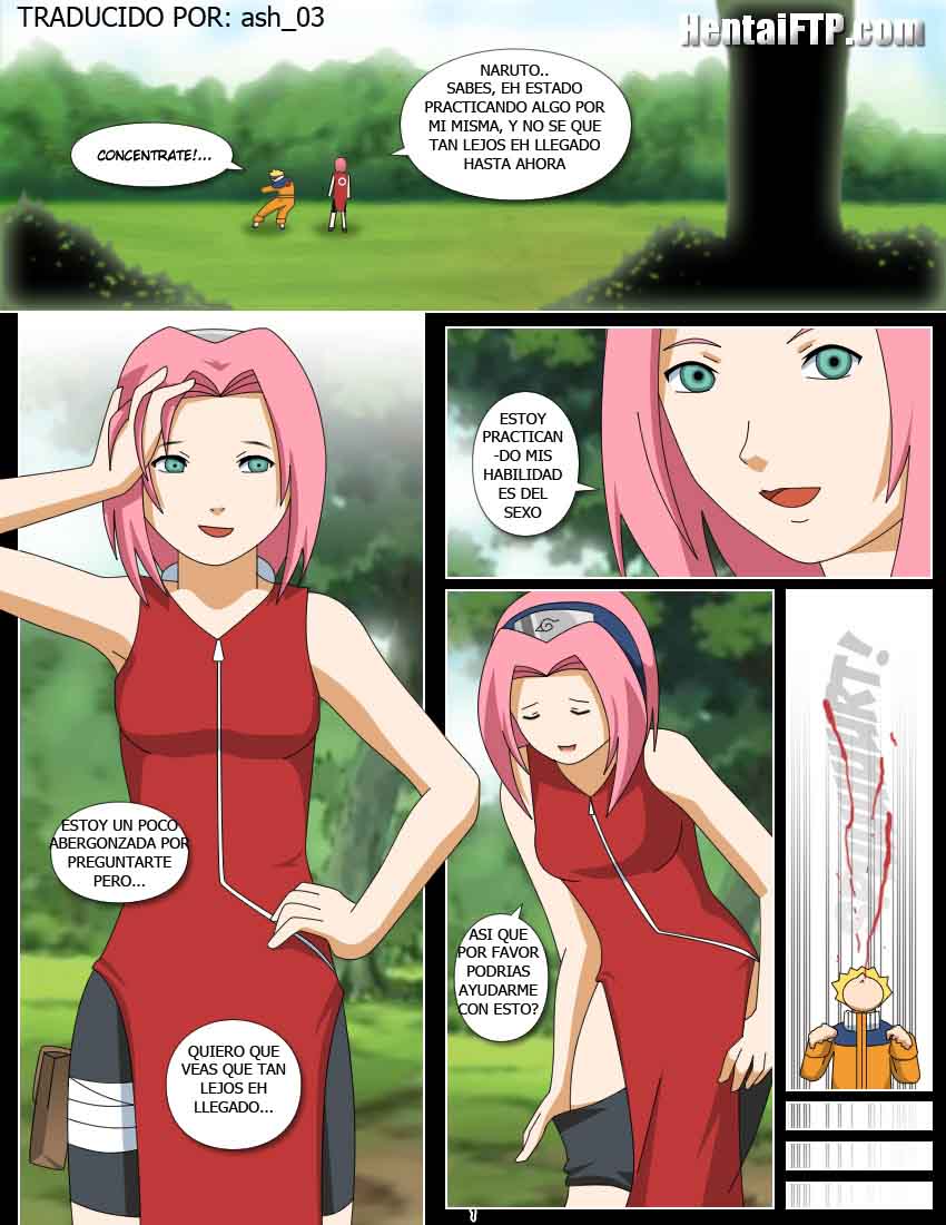 La Practica De Sakura Con Naruto 01