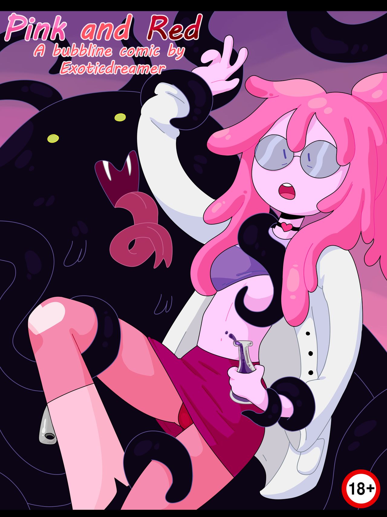 Pink And Red Bubbline Comic 01