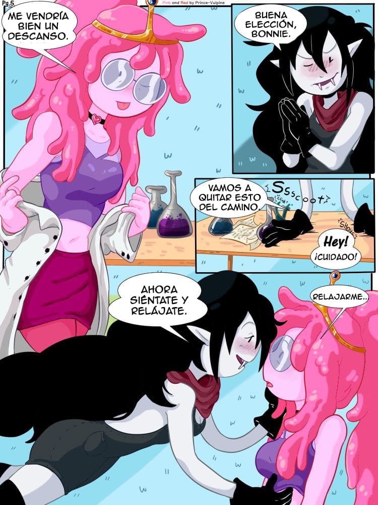 Pink And Red Bubbline Comic 06