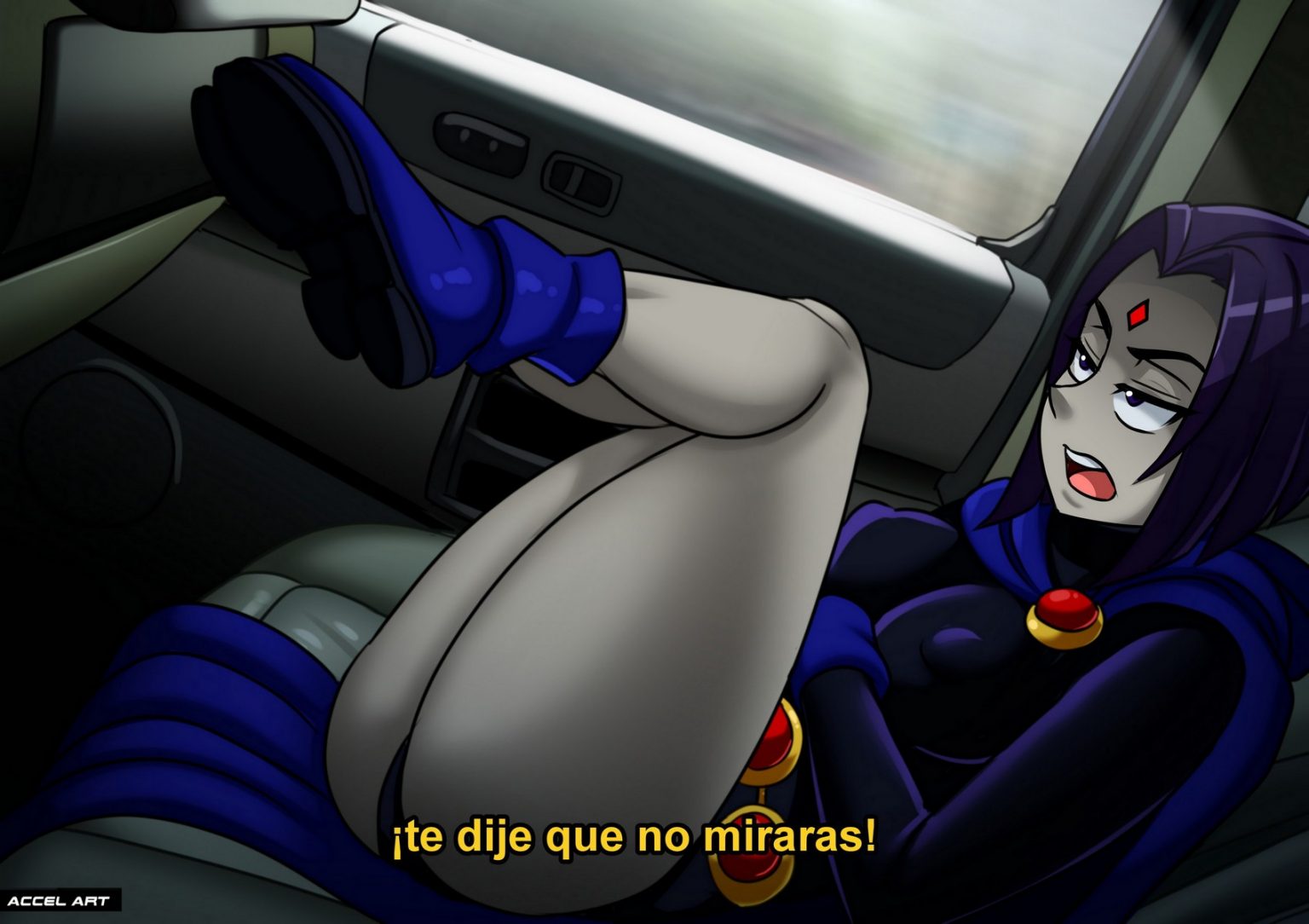 Waifu Taxi Accel Art Página 3 De 4