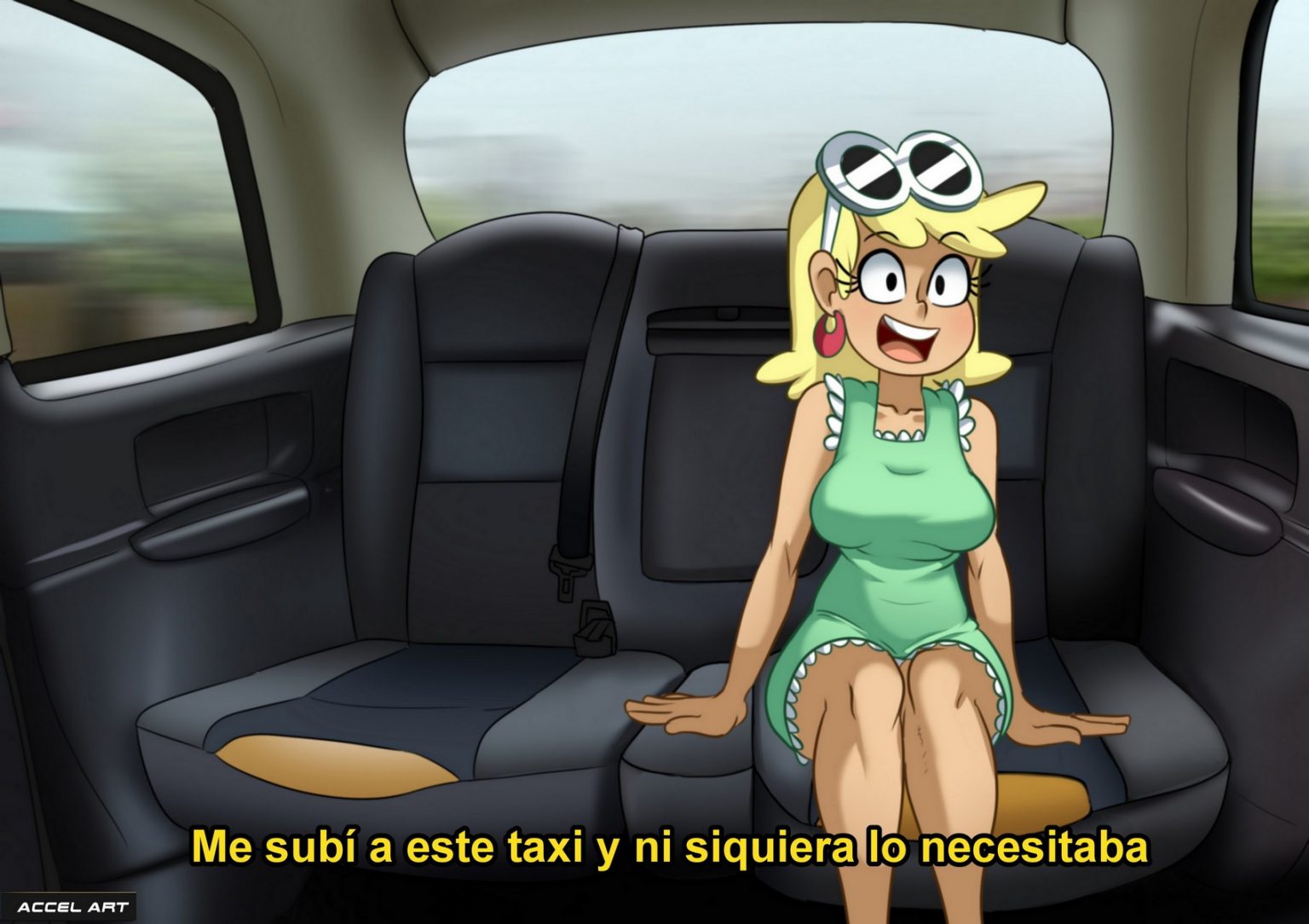 Waifu Taxi Accel Art Página 2 De 4