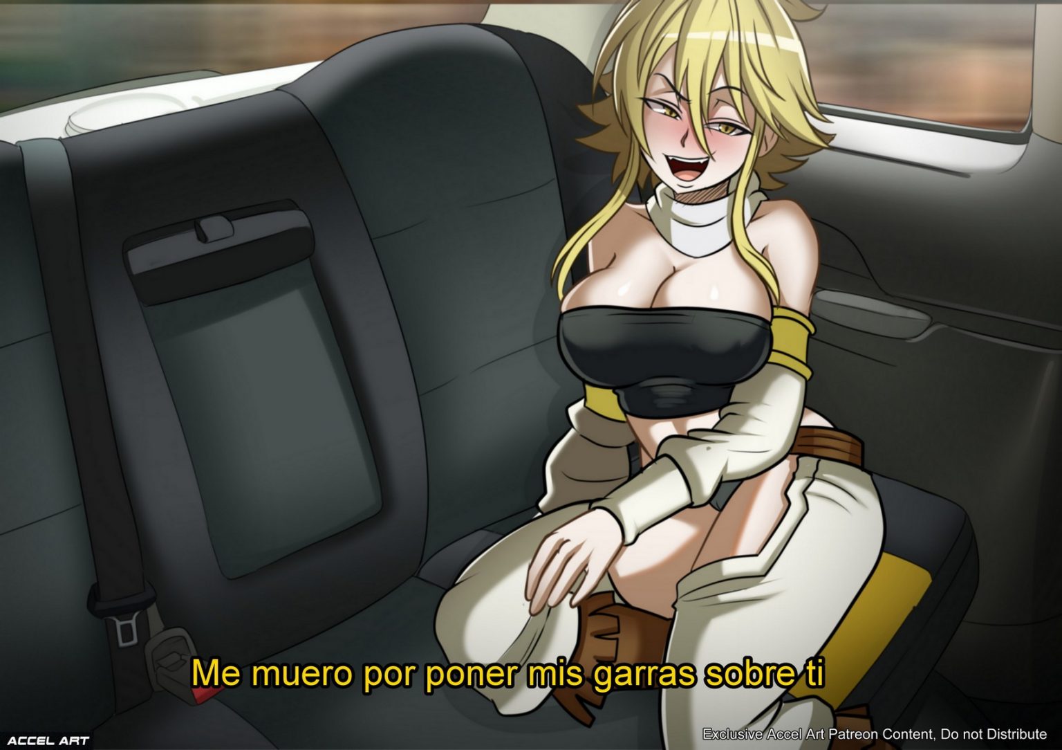 Waifu Taxi Accel Art Página 2 De 4