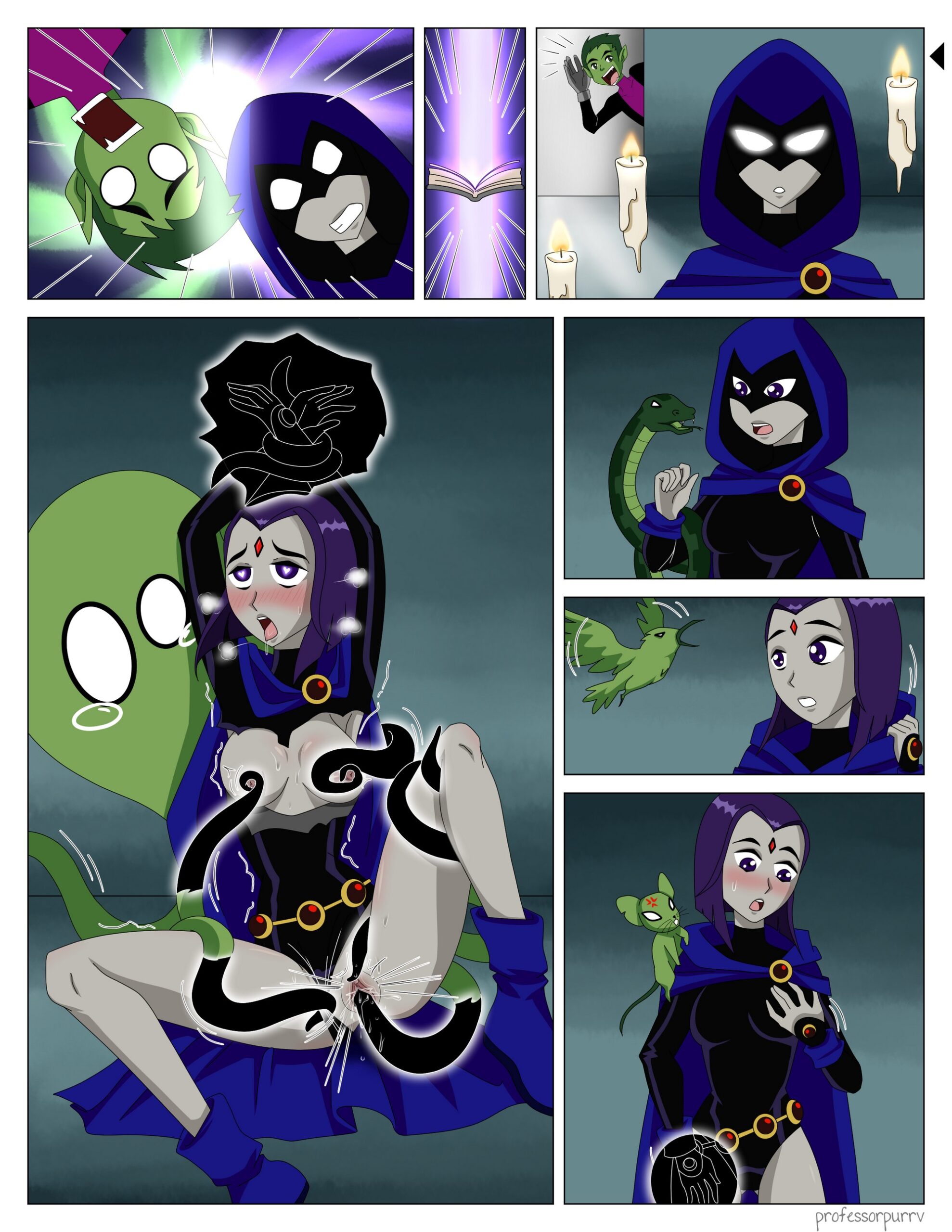 Beastboy And Raven Swap Bodies 09