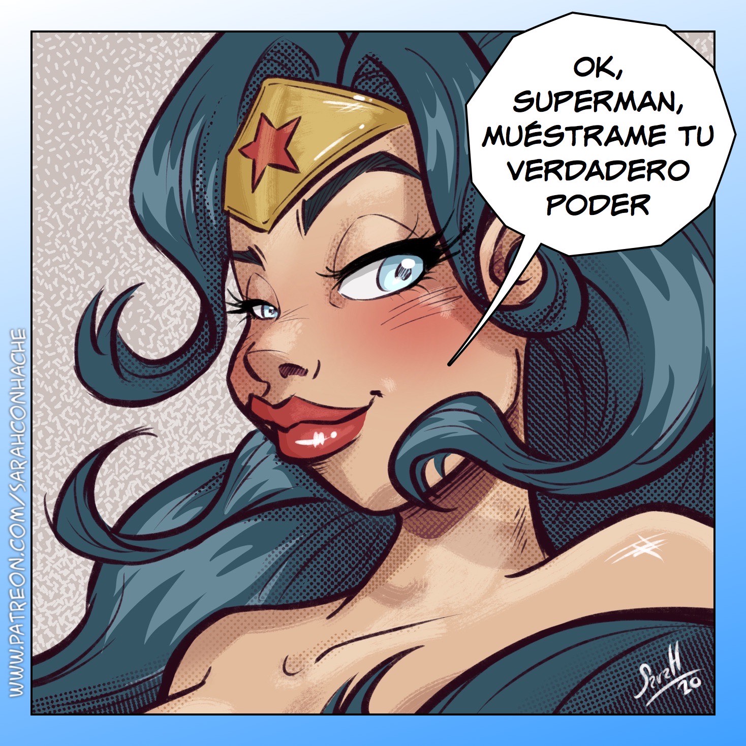 Wonder Woman Sarah Con Hache 01