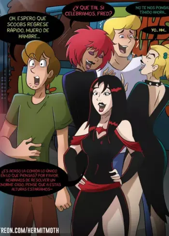Fred and Shaggy party with the Hex Girls – Hermit Moth