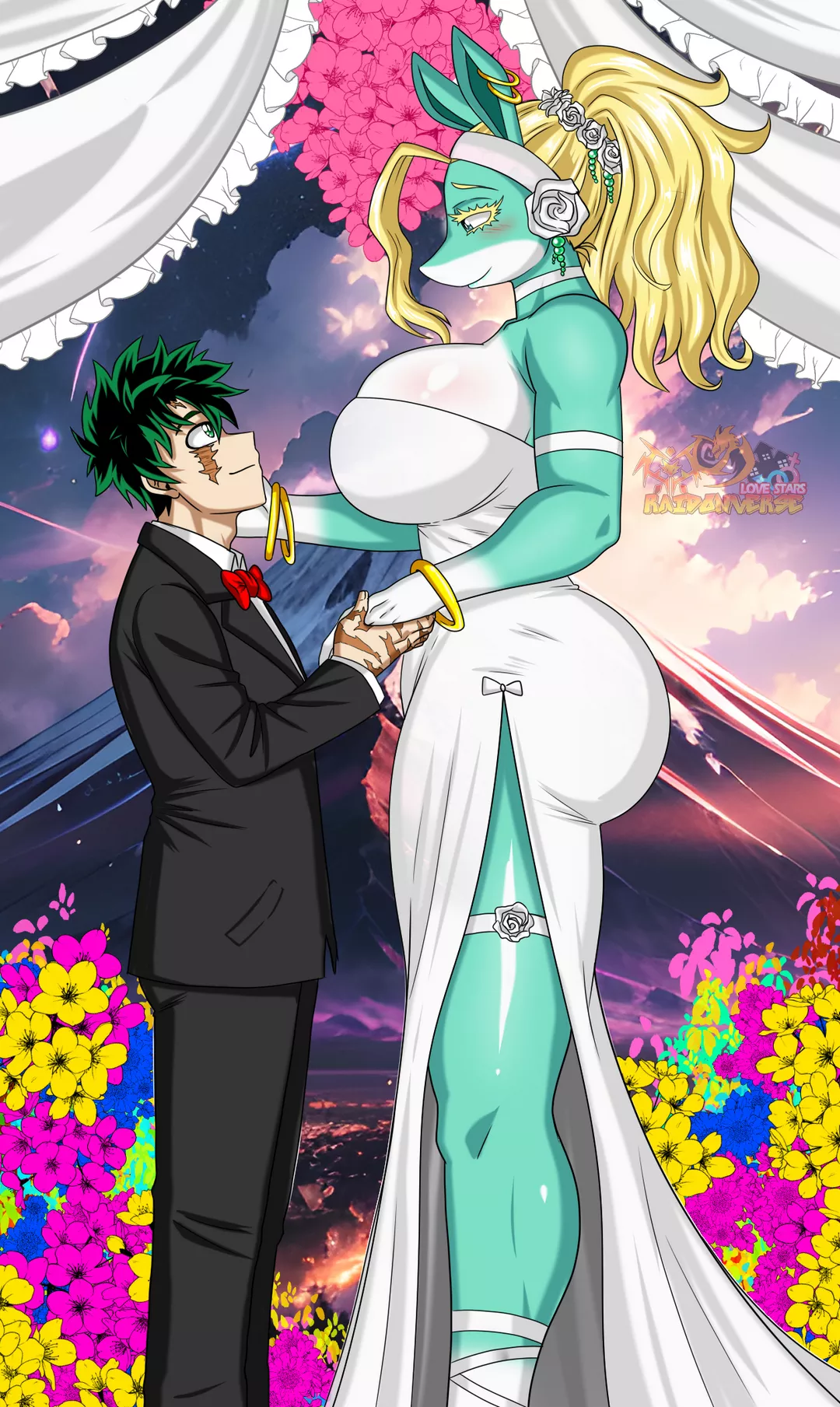 Midoriya X Ippan Joseiippan Raidonverse 01