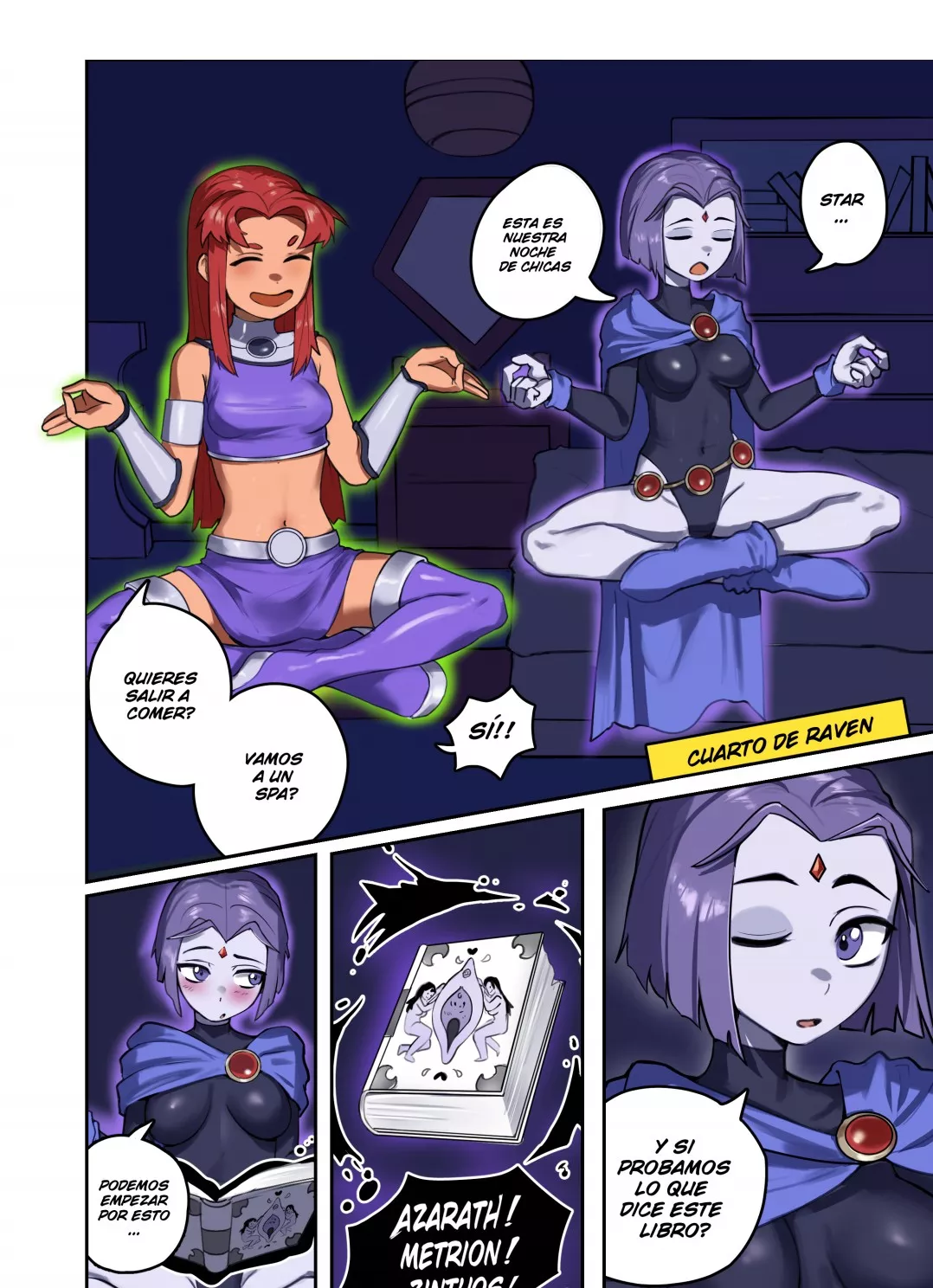 Raven X Starfire Comic Porno Waligner 03