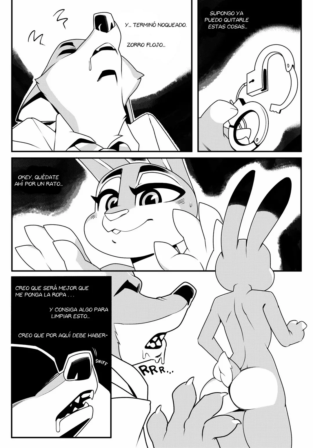Judy Hopps X Nick Wilde B&w Azurei 09