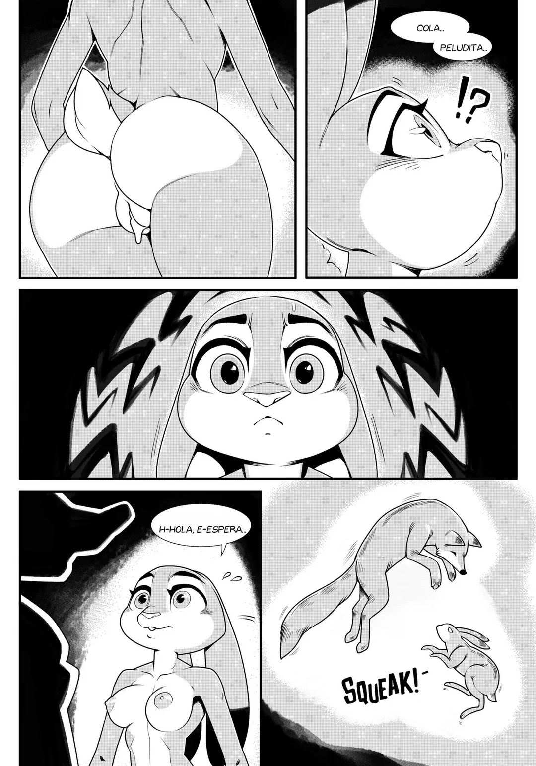 Judy Hopps X Nick Wilde B&w Azurei 10